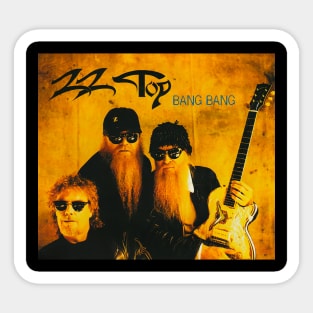 Retro Zz Top 3 Sticker